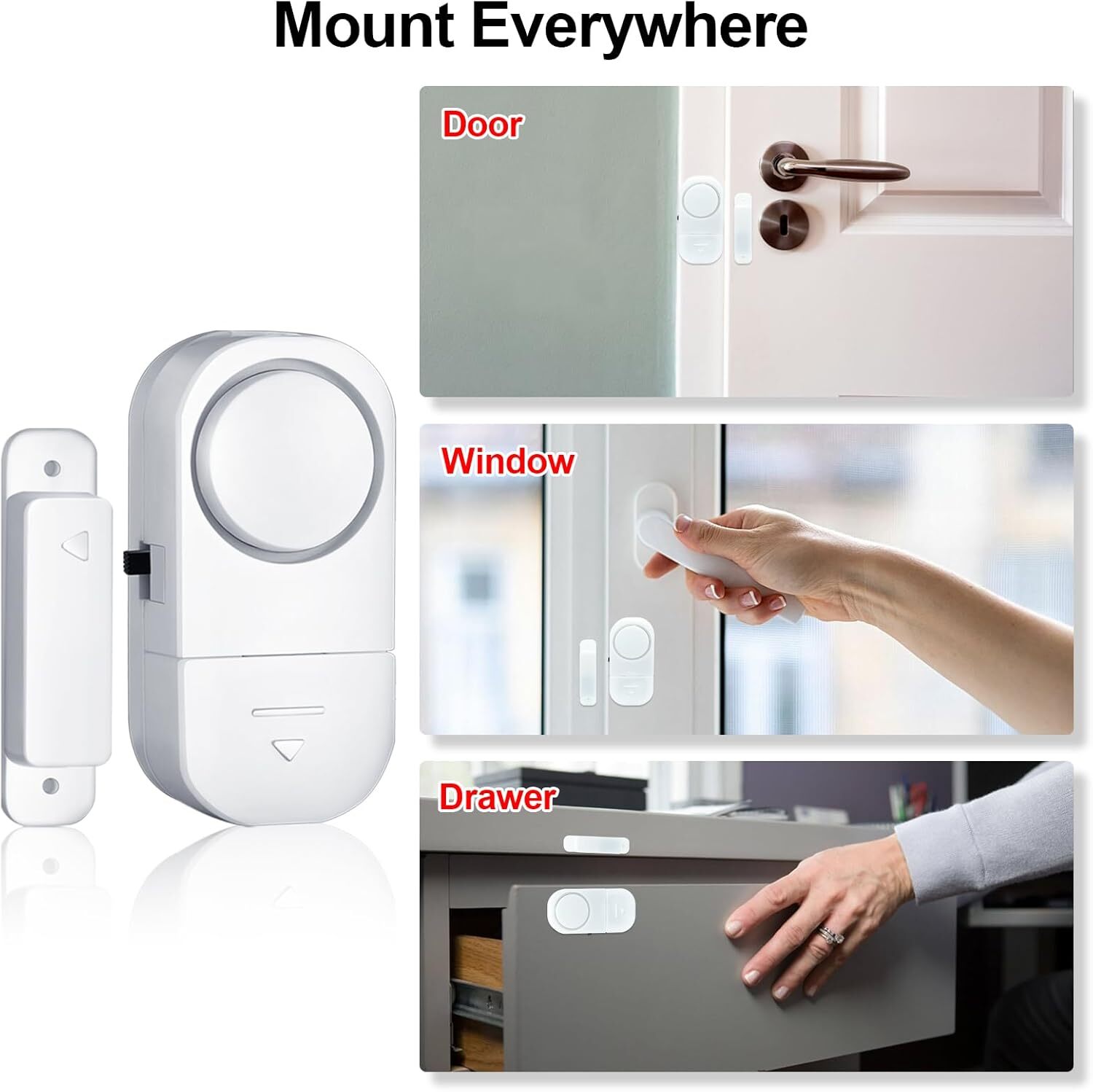 Wireless Home Window Door Burglar Security Alarm System Magnetic Sensor lot