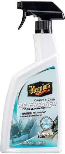 Meguiar's G180724 Carpet & Cloth Re-Fresher Odor Eliminator Spray 24oz