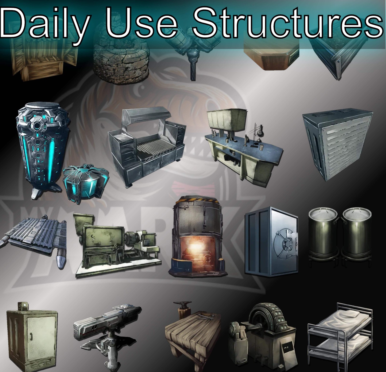 ASA PVE 🦖ARK Survival Ascended Daily Use Structures