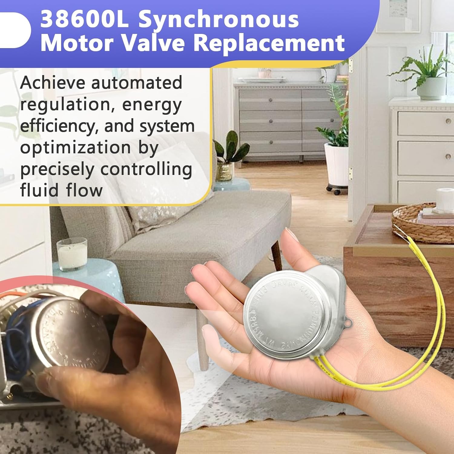 38600l Synchron Replacement 2 Wire Spring Return Damper Motor for HVAC,...