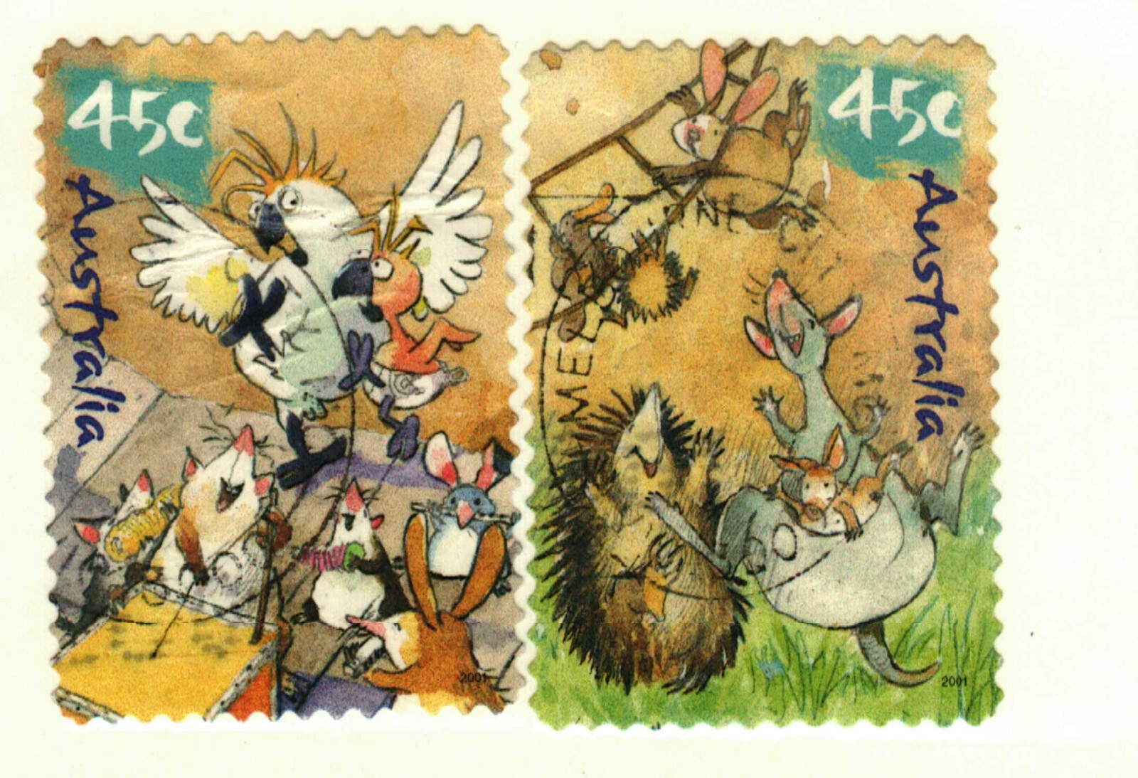 Australia #2012, 2017 used cartoons