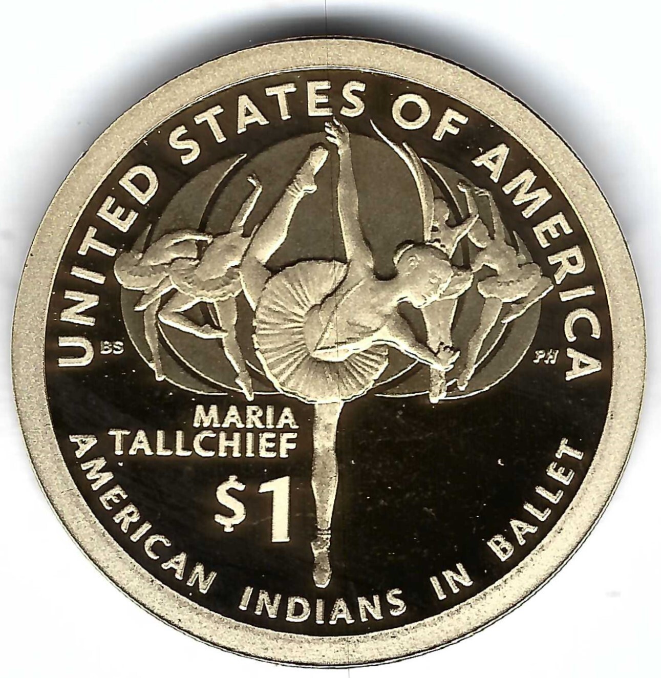 2023-S San Francisco Proof Maria Tallchief and Sacajawea Dollar Coin!