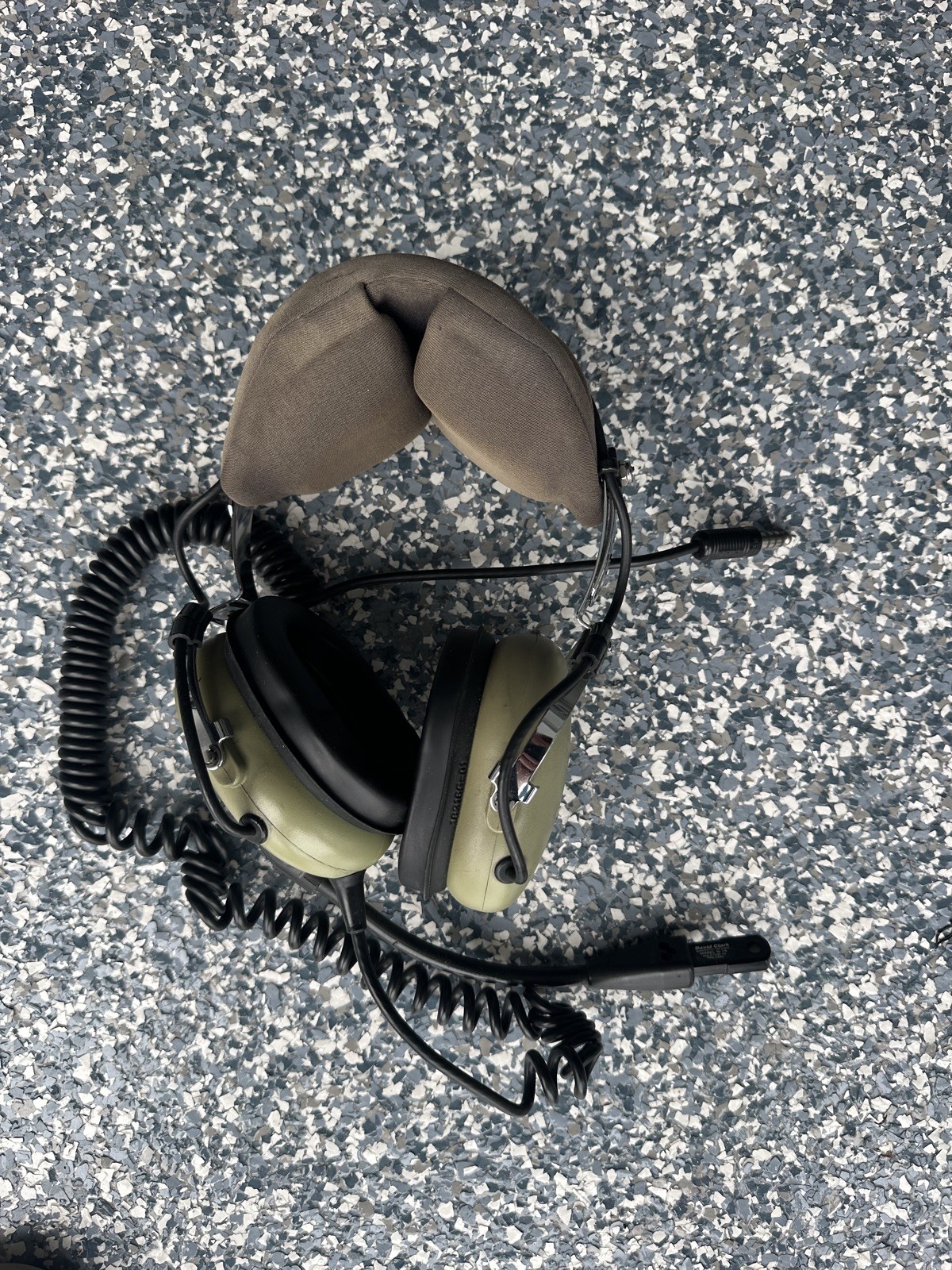 David Clark Pilot Headset Model H10-13H 12507G-45 Green