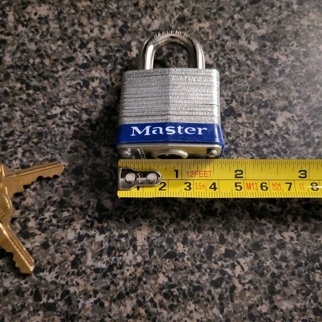 3 Master Lock No.3 Padlocks Keyed DIFFERENT
