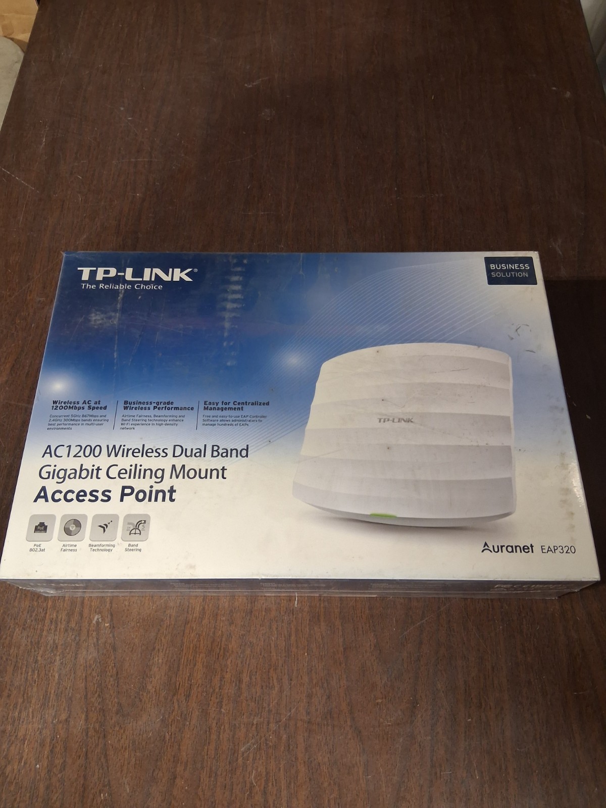 TP Link EAP320 AC1200 Wireless Dual Band Gigabit Ceiling Mount AP  New in box