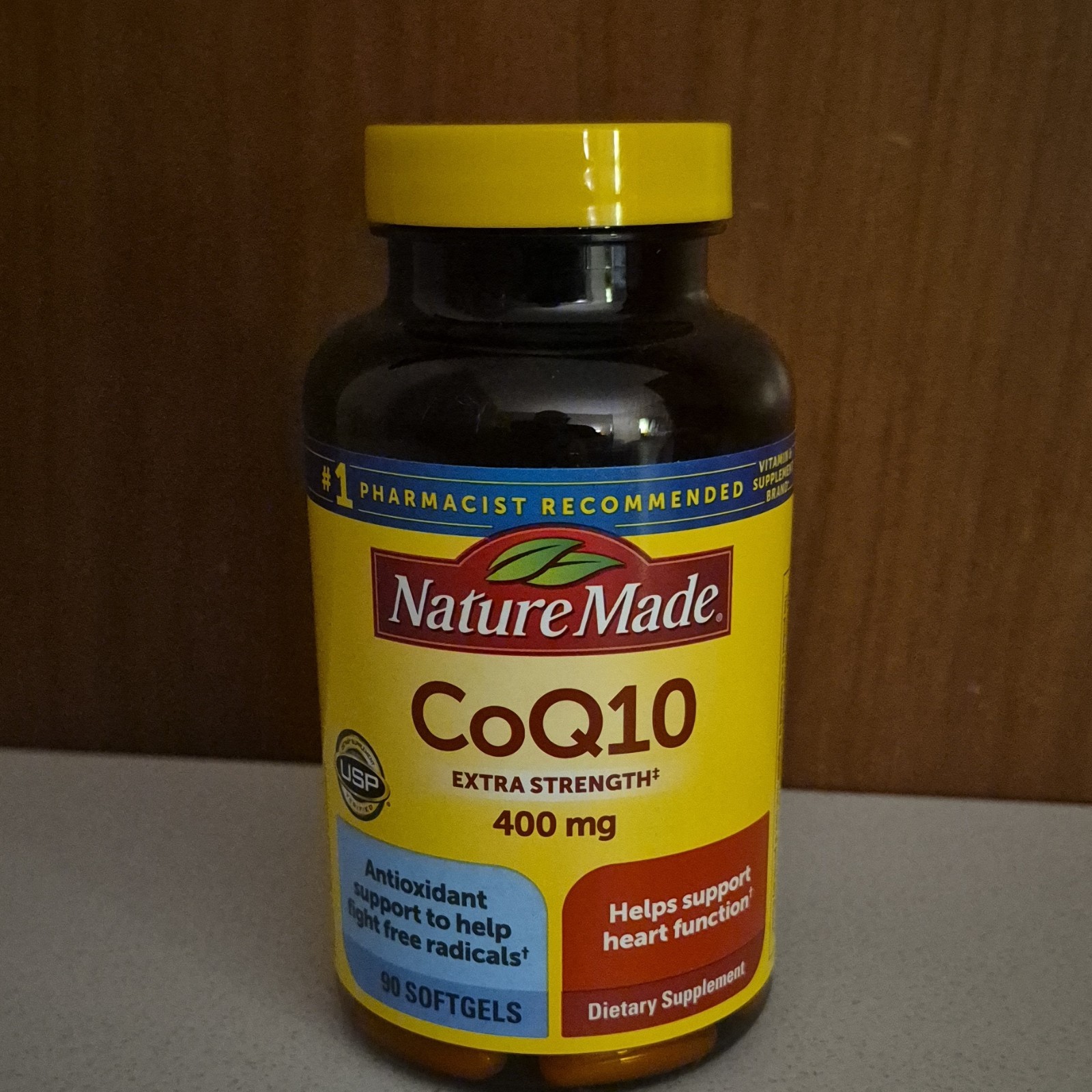 Nature Made CoQ10 400 mg 90 Softgels Antioxidant Heart Health Supplement