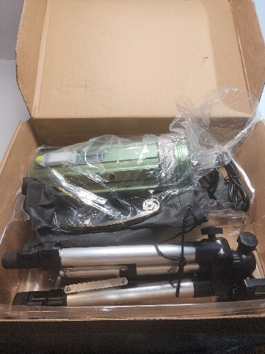 OTYTY Fishing Light Portable, 30W Super Bright Searchlight Rechargeable Zoom Nig