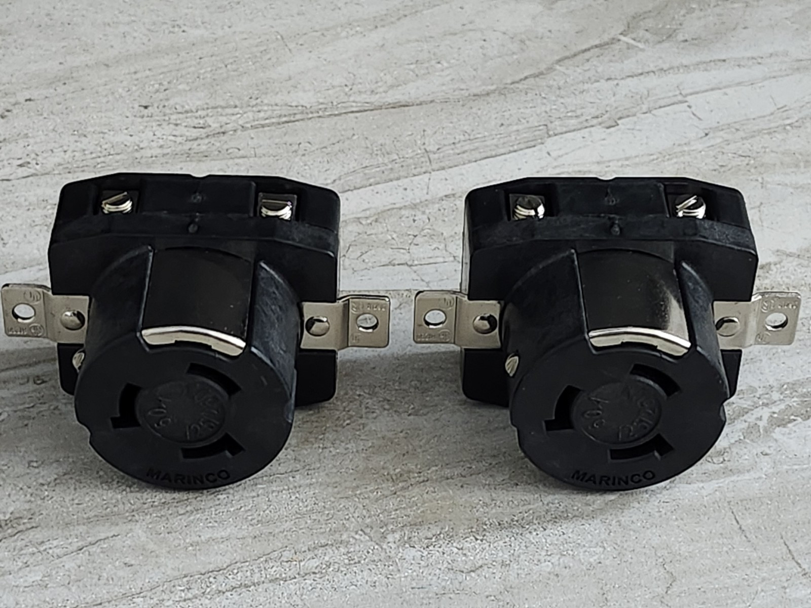 Lot of 2 - Marinco 50 Amp Receptacle 6369CR OEM 125V/250V - NEW