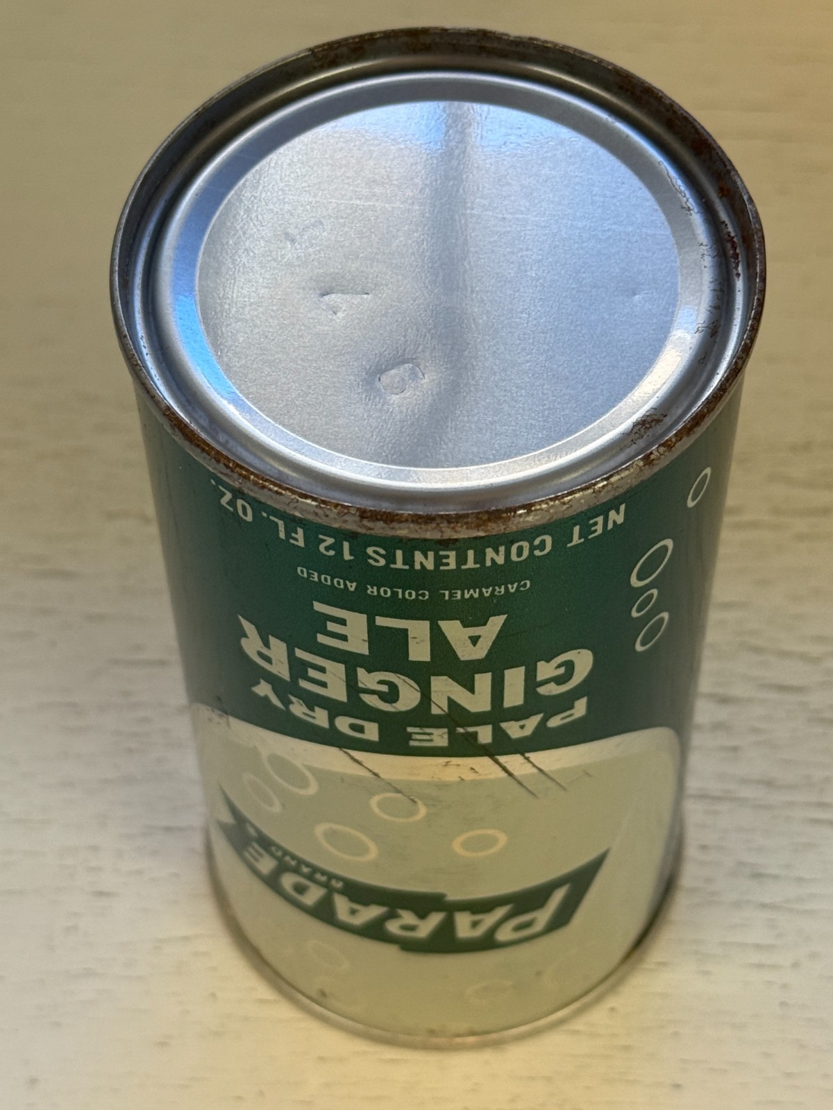 RARE 60's Parade Ginger Ale Soda Can