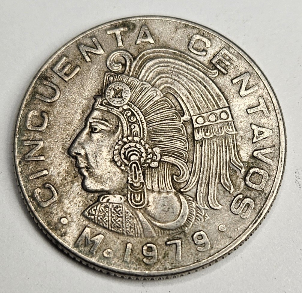 1979 Mexico Cincuenta 50 Centavos - Mexican Copper Nickel World Coin - L4