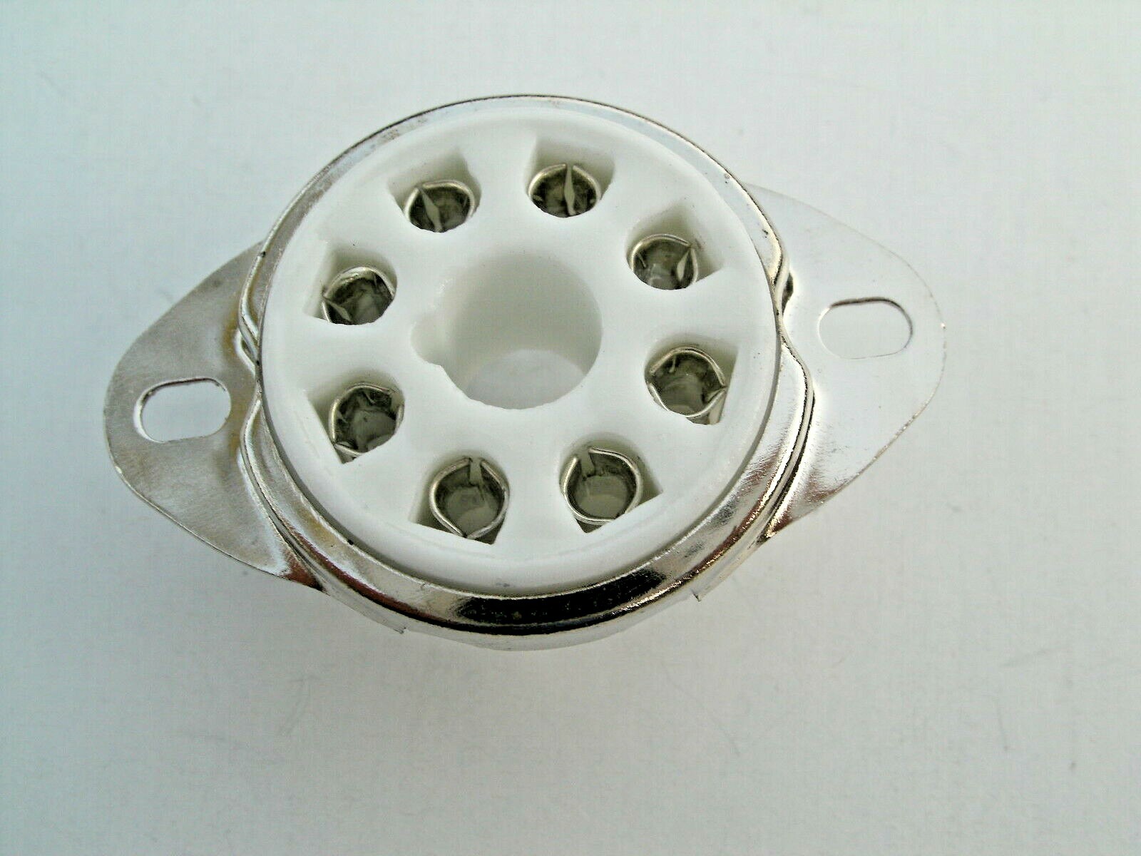 CERAMIC tube sockets OCTAL 8 pin, TOP MOUNT, fits Fender, with hardware set of 5