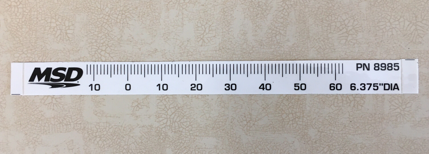 MSD TIMING TAPE FOR 6.375" HARMONIC BALANCER