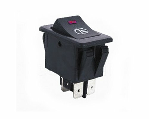 CYGUSA DPST (ON/Off) Illuminated Rocker Switch RED 35AMPS @ 12VDC