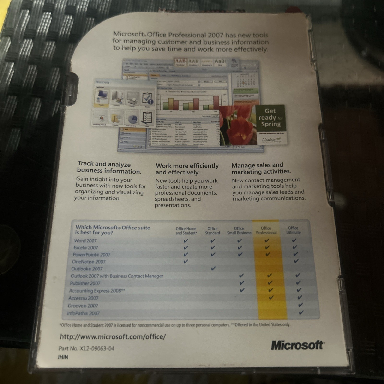 Microsoft Office Professional 2007 Academic Edition w/ Product Key