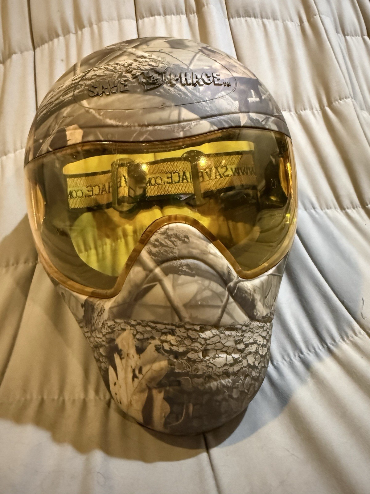 Tactical Full Face Mask By Save Phace Camo Roth W/ Hi-def Amber Lens