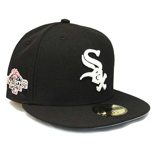 New Era Chicago White Sox Fitted Hat MLB 2003 AllStar Rhine Stone Patch Blue U/V