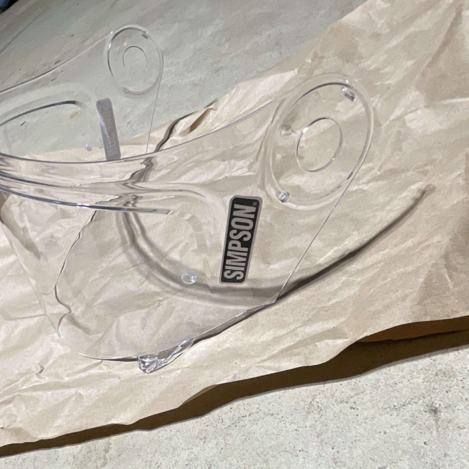 Simpson Motorcycle MBCSE Mod Bandit Clear Ext Shield
