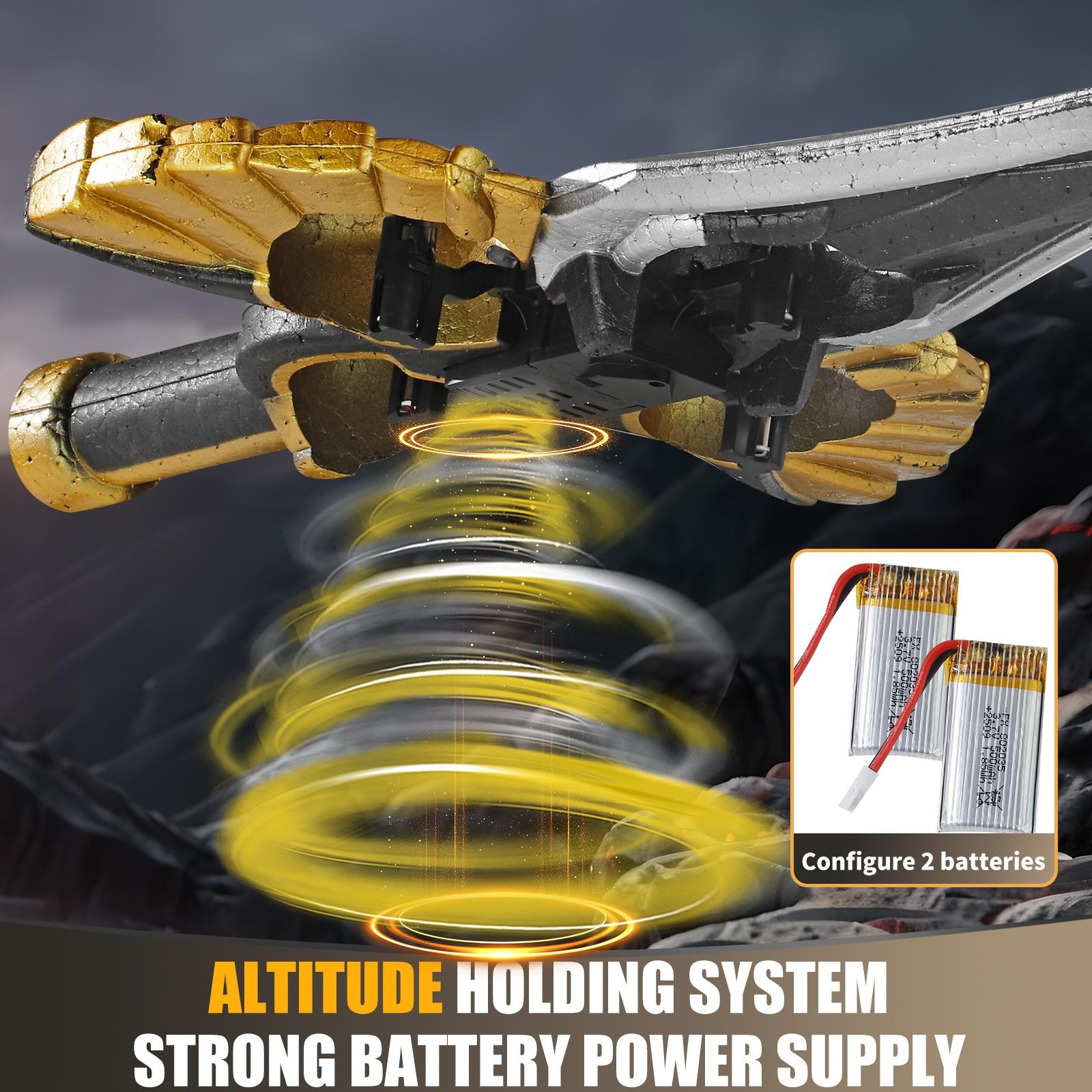 Flying Battle Sword – LED Hover Spinner Toy with Gesture Control & Watch Remote
