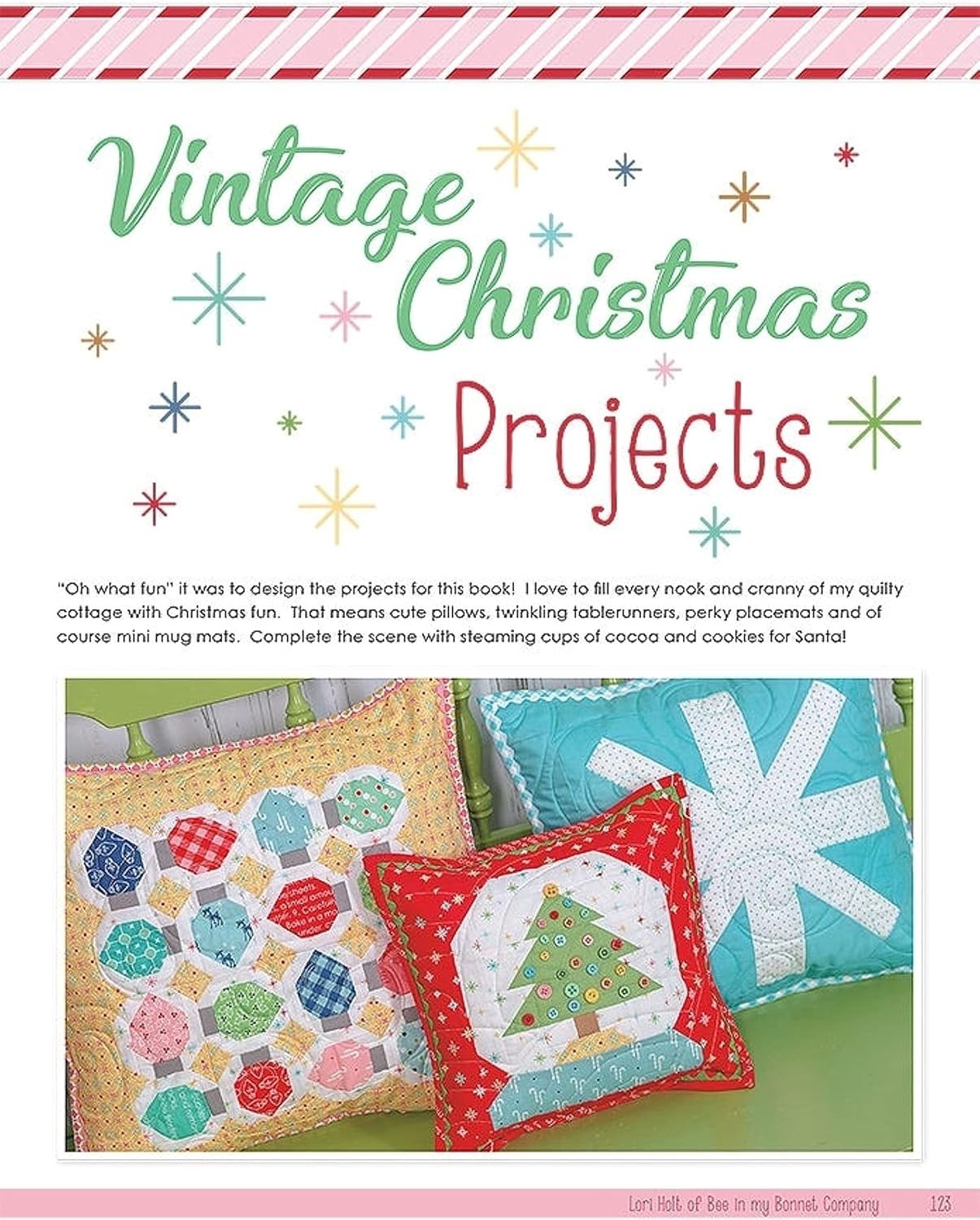 VINTAGE CHRISTMAS BOOK by Lori Holt of Bee in My Bonnet Company #ISE-925