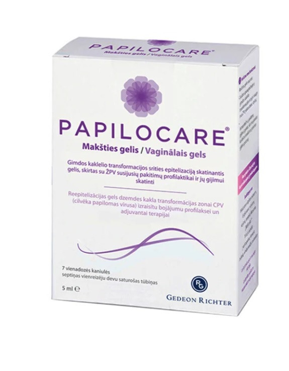 Papilocare Vaginal gel HPV-induced lesions 7x5 mL