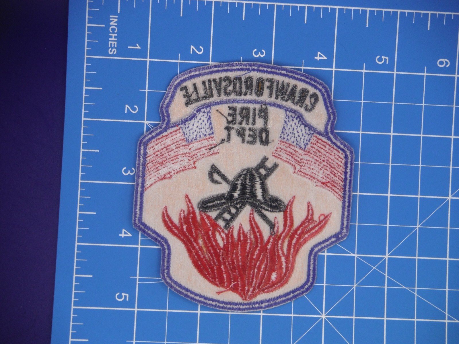 Crawfordsville Indiana Fire Department patch New