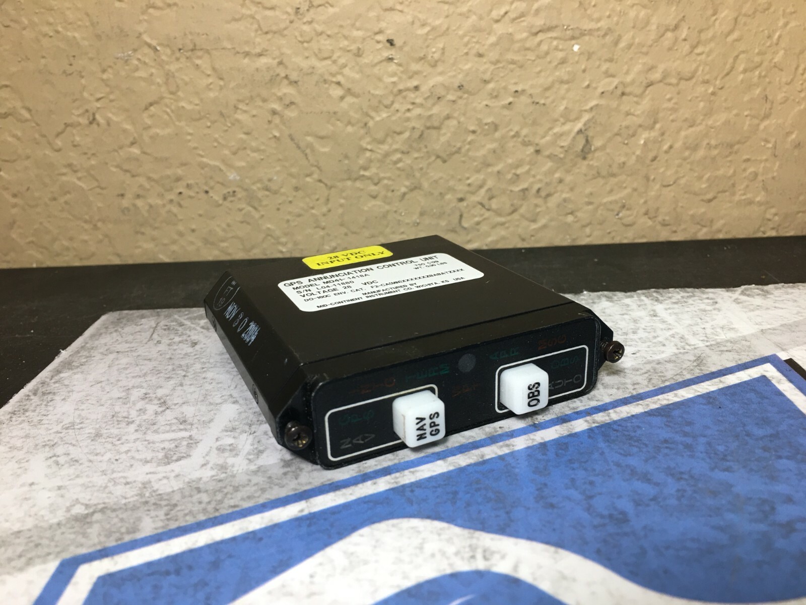 GPS Annunciation Control Unit MD41-1418A Guaranteed Repairable