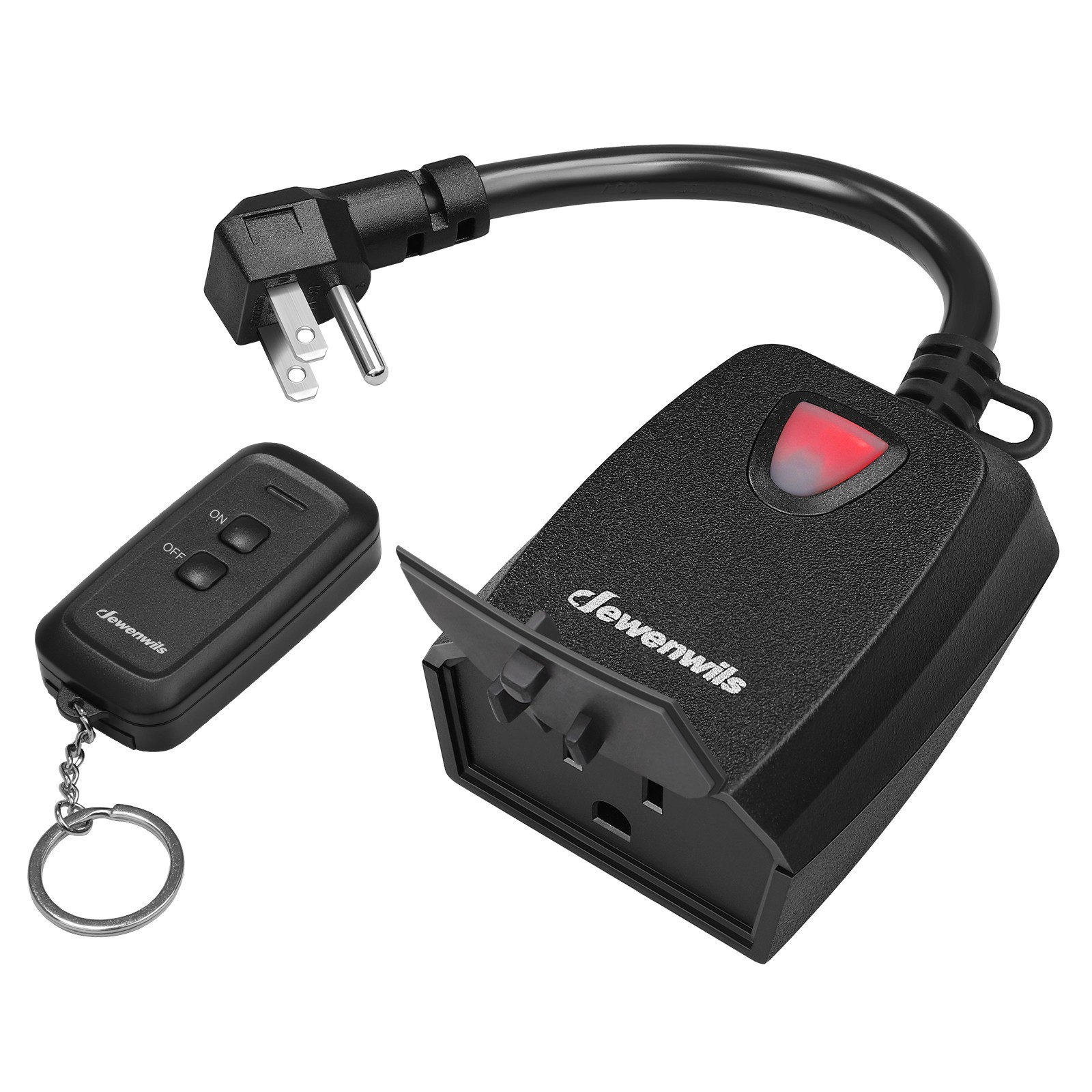 DEWENWILS Wireless Remote Control Electrical Outlet Switch Outdoor Indoor ETL