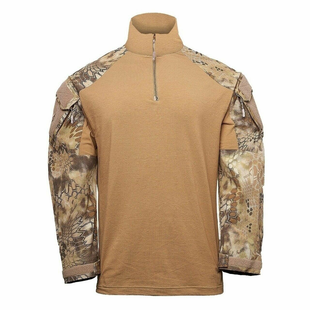 Kryptek Tactical 3 LS Zip Color: Coyote Large 19TACZLSCT5