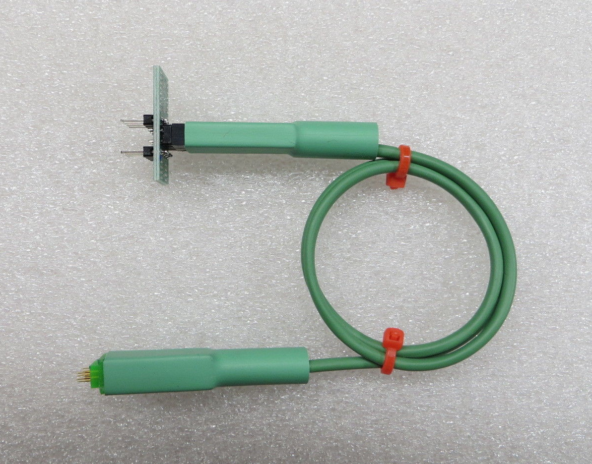 MSOP8 spring loaded pogo adapter for in-circuit EEPROM programming