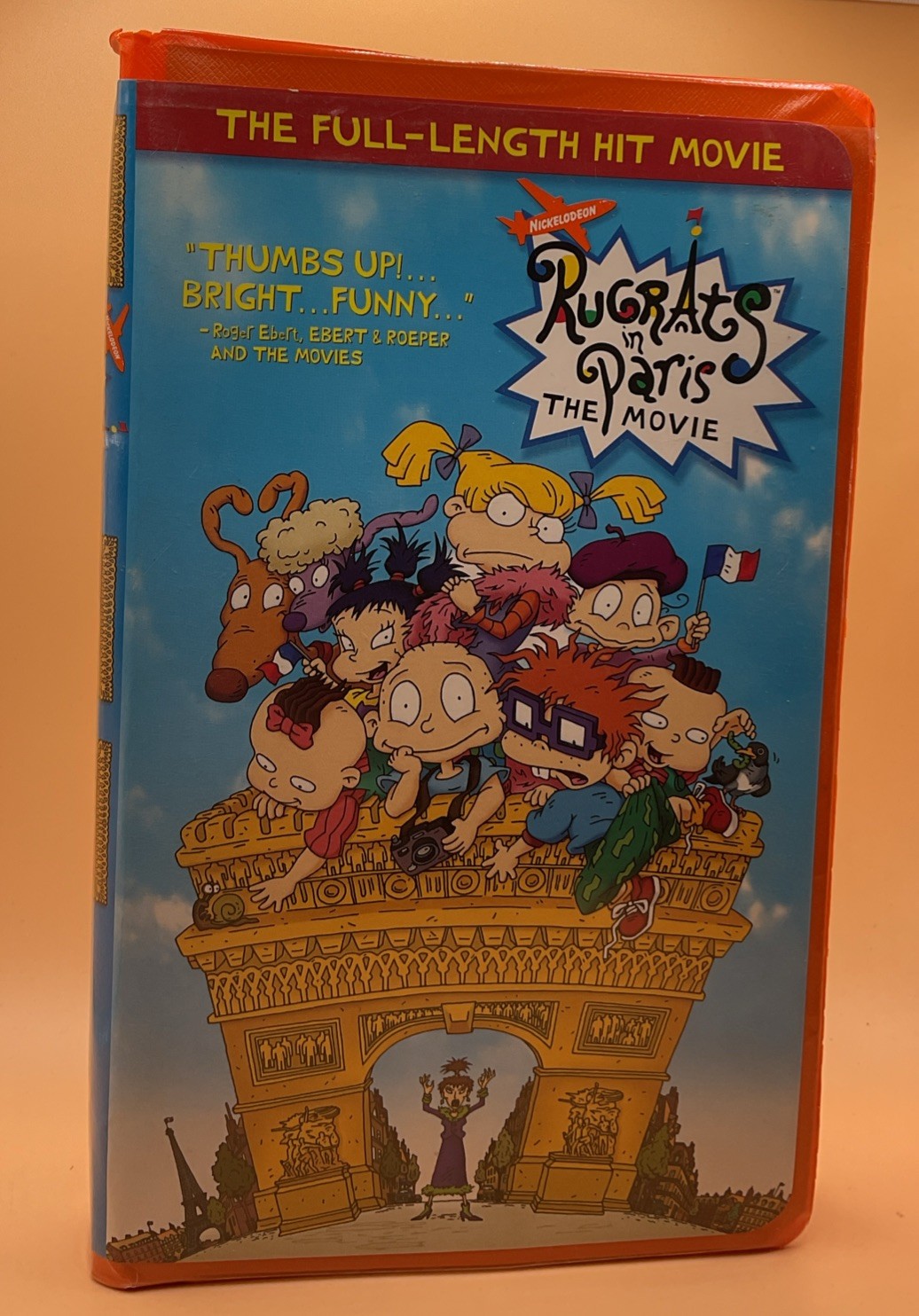 Rugrats in Paris VHS 2001 Clamshell Orange Tape Acceptable-G *Buy 2 Get 1 Free*