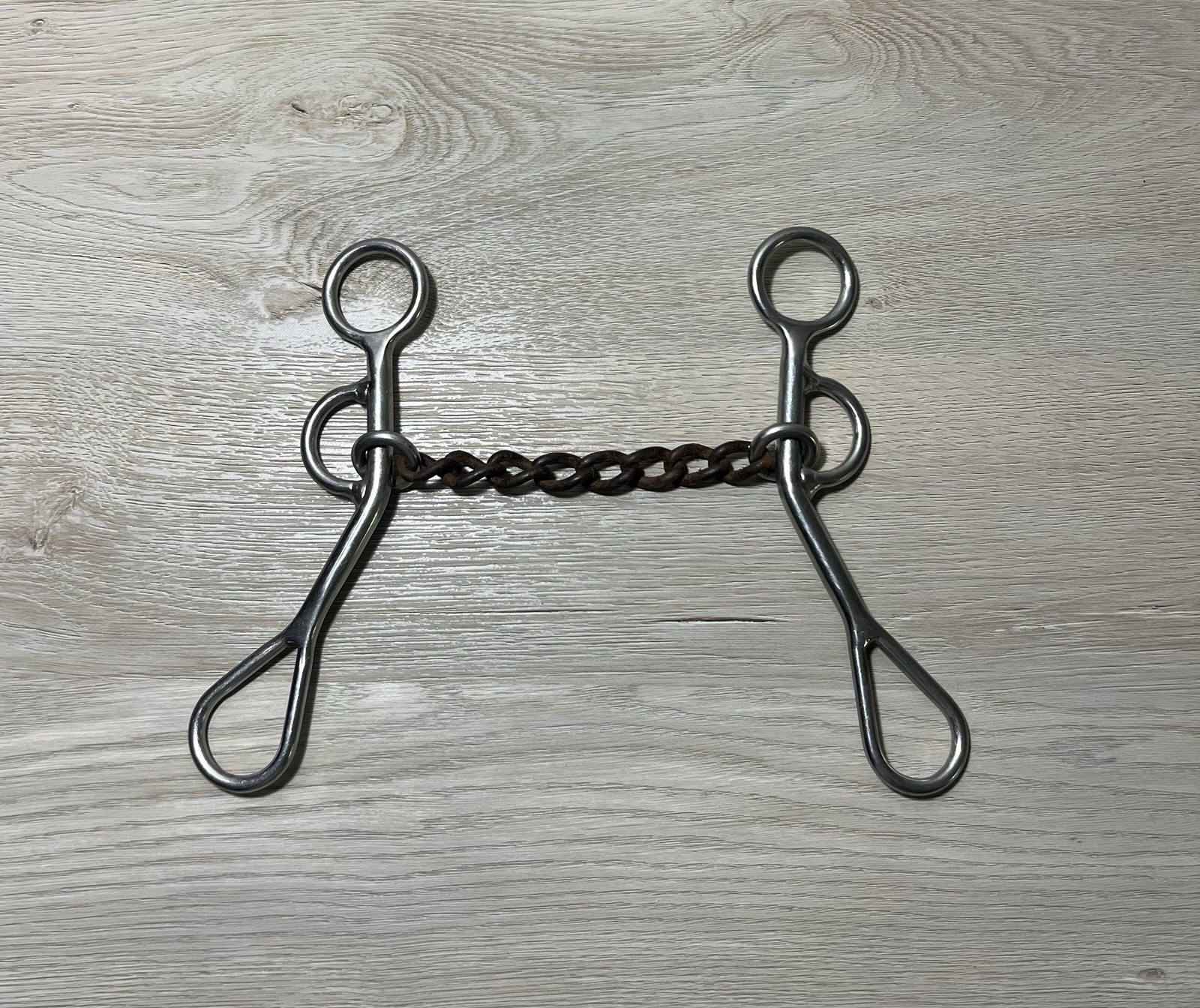 4.75” Coronet Sweet Iron Chain Mouth Argentine Shanks Horse Bit Western