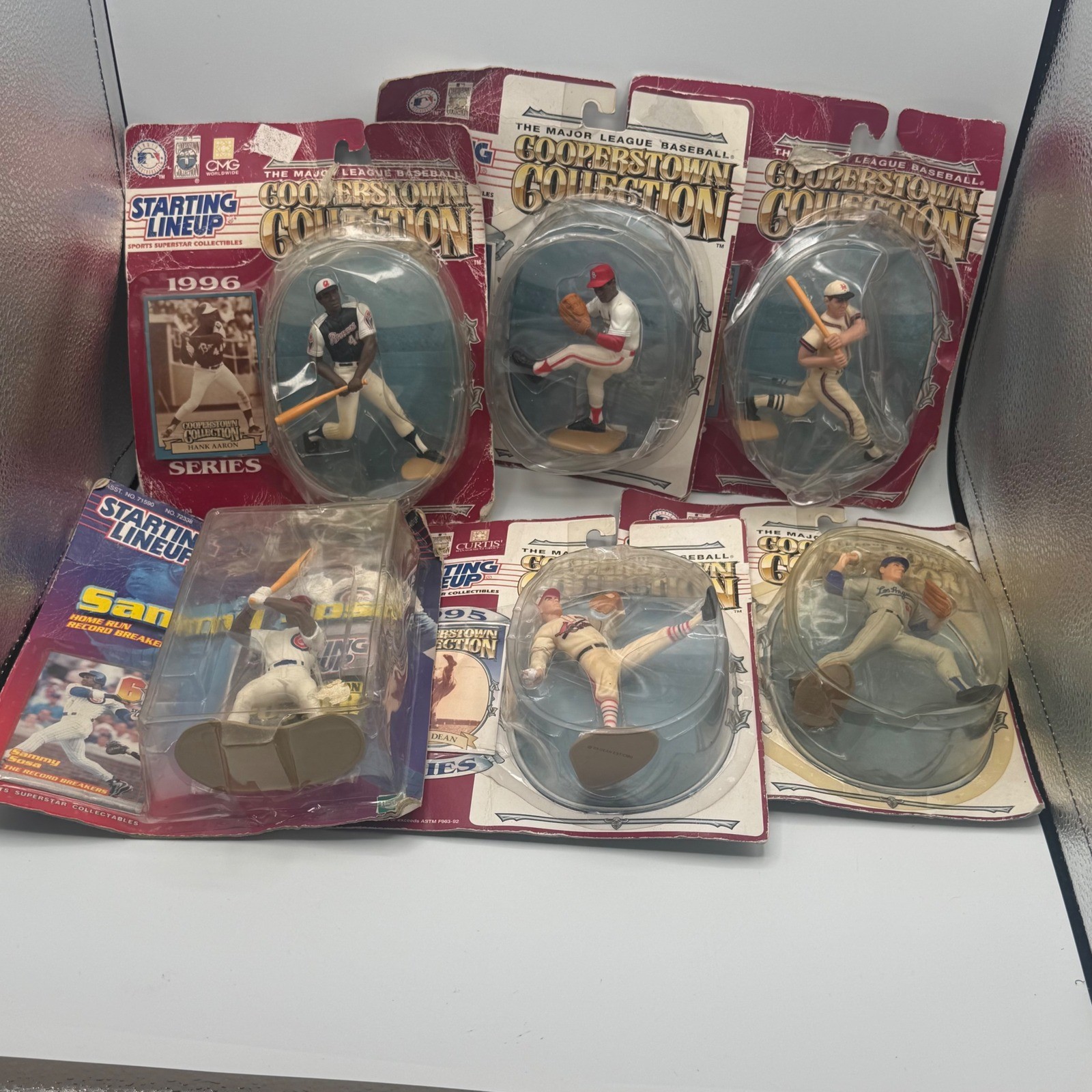 Kenner Starting Lineup Baseball Figures 4in Multi Good Cooperstown Lot of 6