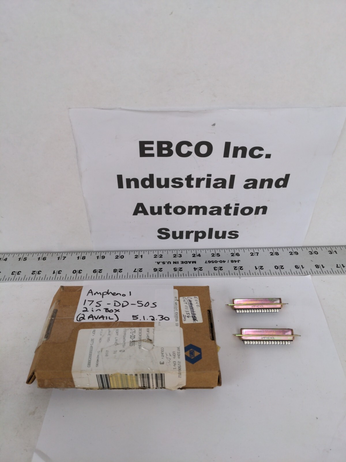 AMPHENOL 17S-DD-50S CONNECTORS, 2 IN BOX