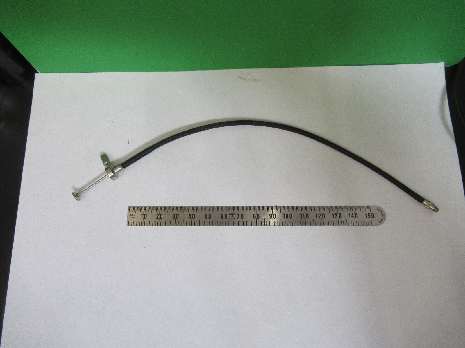 BAUSCH LOMB SHUTTER MECHANICAL TRIGGER CABLE MICROSCOPE PART AS PICTURED w9-a-48