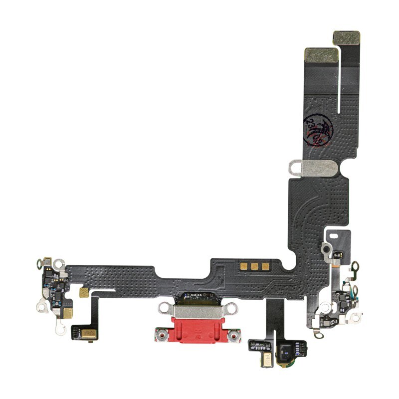 Flex Cable Charge Port Assembly for Apple iPhone 14 Plus Red Premium Replacement