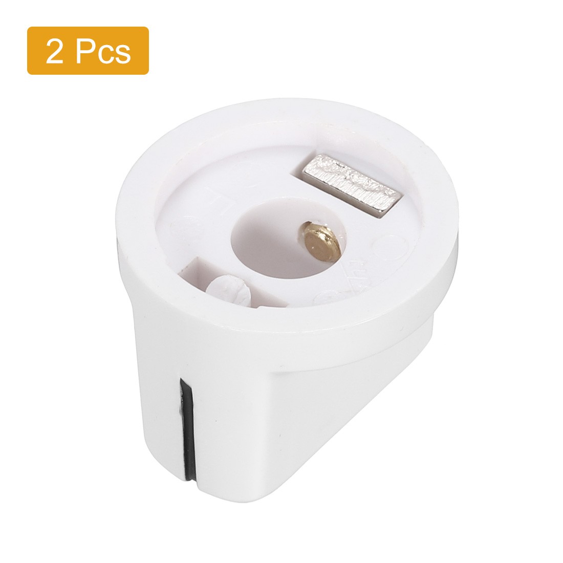 2Pcs 6.4mm Shaft Hole Pedal Knobs Pointer Knobs with Set Screw Porcelain white