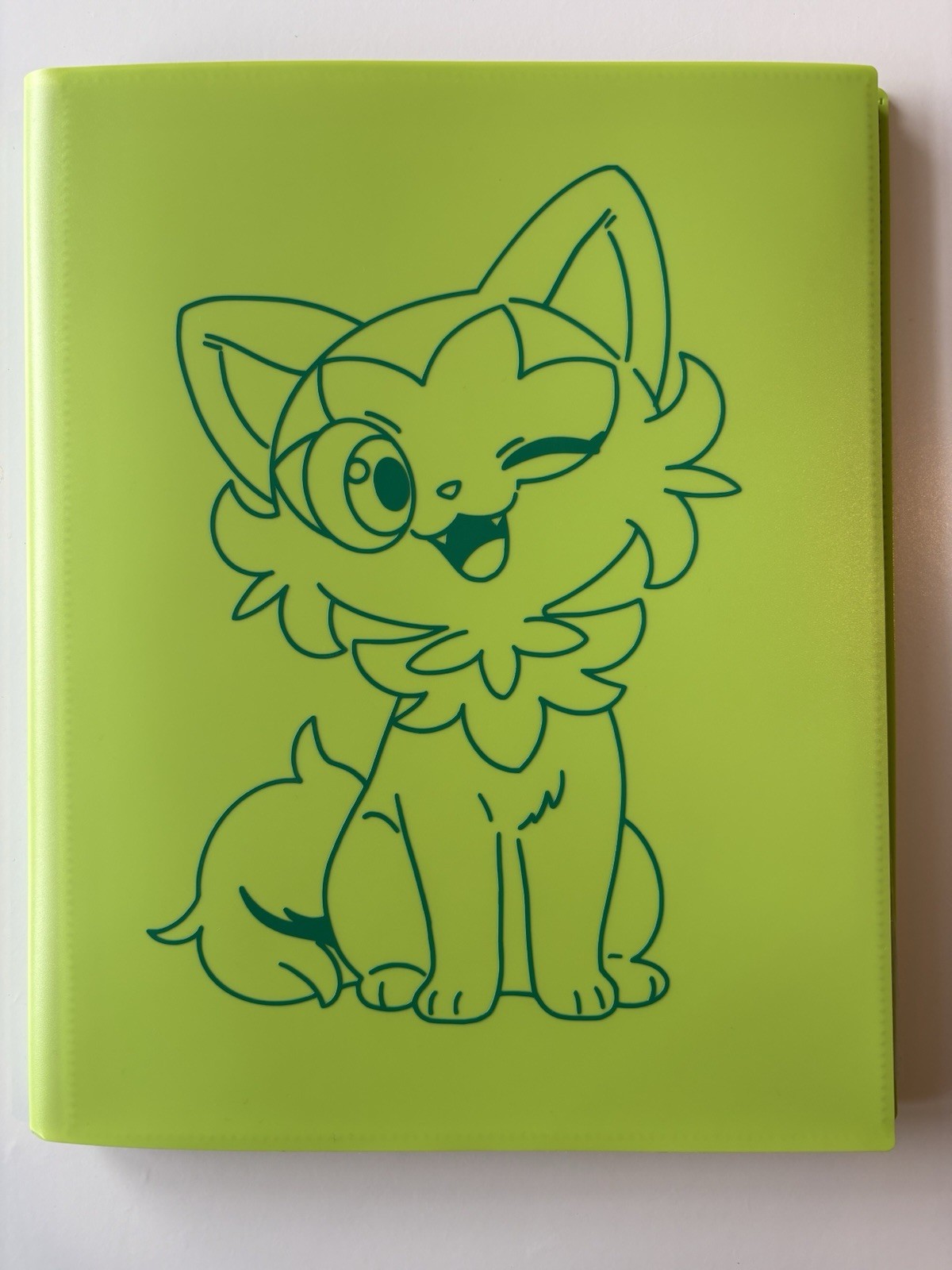 9 Pocket - Strap Binder - 360 Side Loading - Light Green Sprigatito