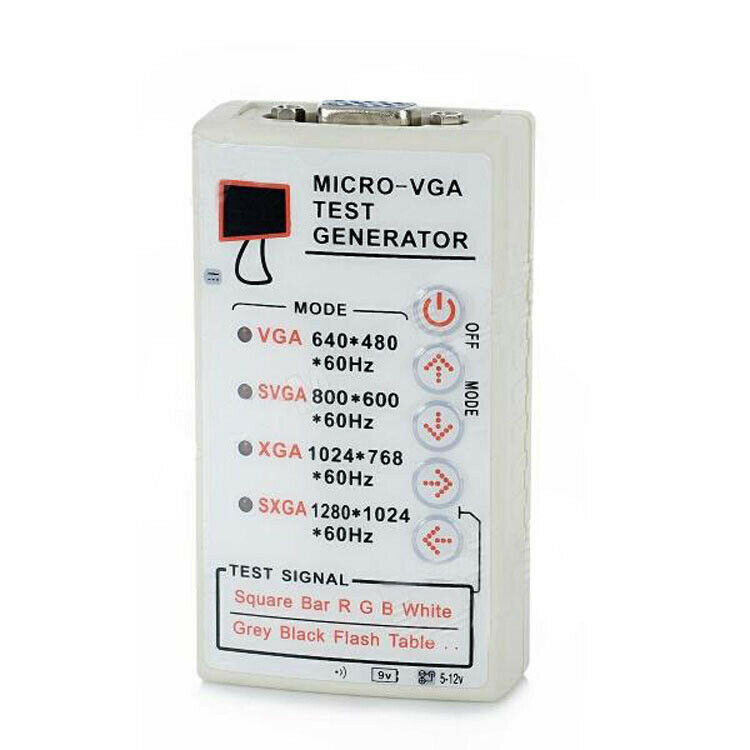 Portable 60HZ Signal Generator VGA/SVGA/XGA For LCD CRT Display Monitor Tester