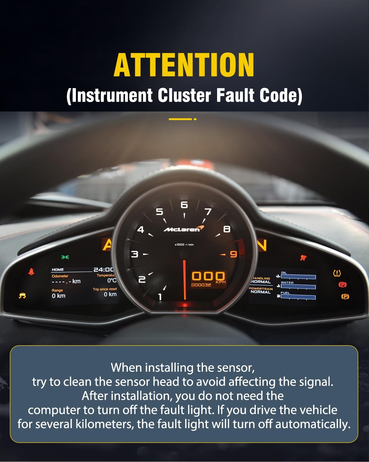 OCPTY ABS Wheel Speed Sensor, Front Left/Right, Compatible Left Right