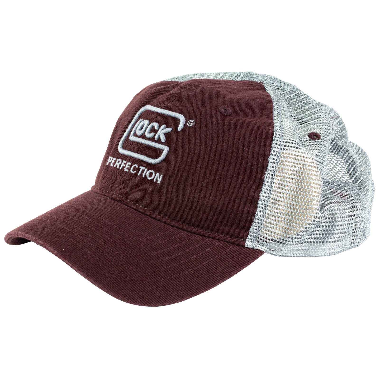 GLOCK Cap, Mesh, One Size Fits Most, Maroon, Cotton, Snap Back Hat AP95881