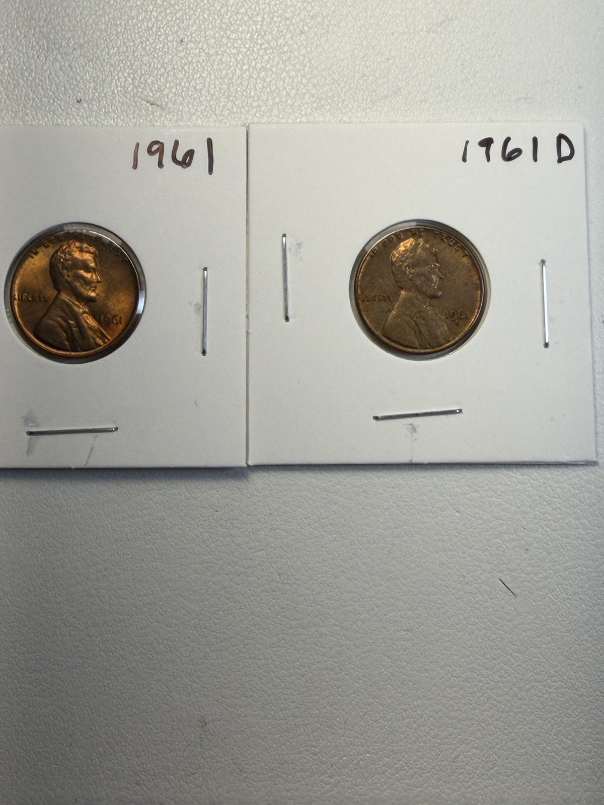1961 & 1961-D Lincoln Cents Free Shipping