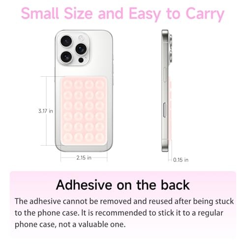 4Pack Silicone Suction Phone Case Black & White & Translucent & Light Pink