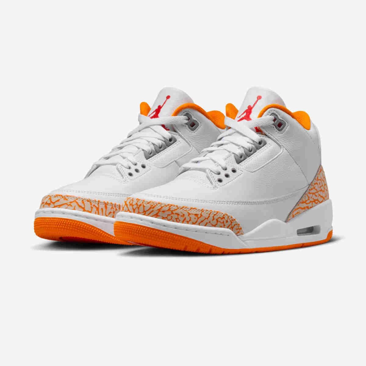 Air Jordan 3 Orange Citrus CK9246-101 Women Size