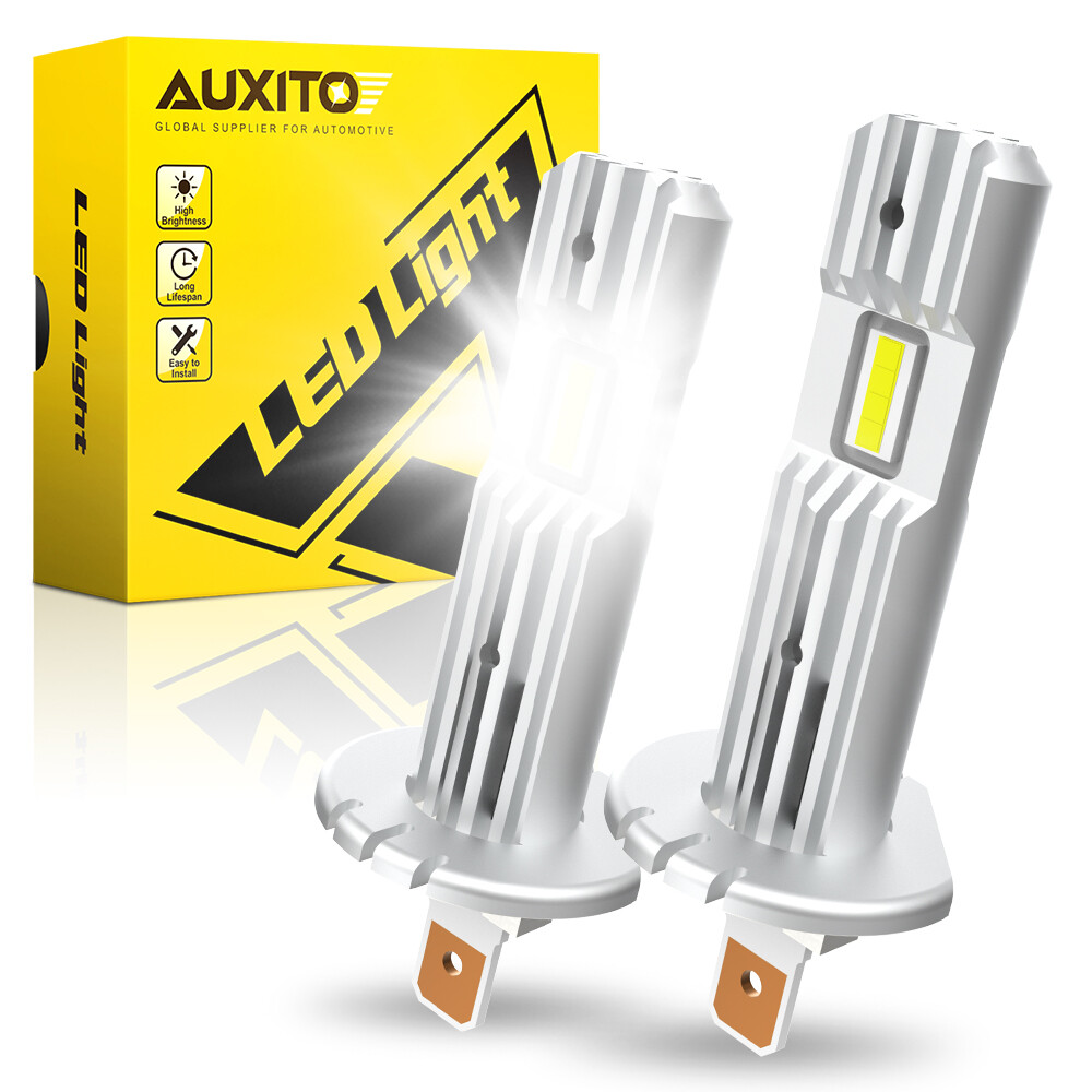 AUXITO 6500K H1 Super Bright White 20000LM DRL LED Headlight Bulb Kit High Beam