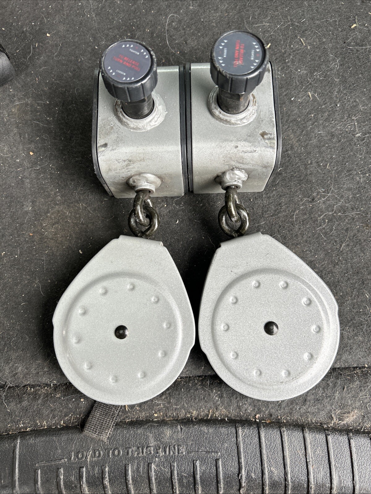 BOWFLEX ULTIMATE 2 SLIDER PULLEYS w/LOCK KNOBS (2)