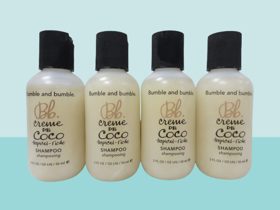 BUMBLE AND BUMBLE CREME DE COCO TROPICAL RICHE SHAMPOO 2 OZ NWOB LOT OF 4