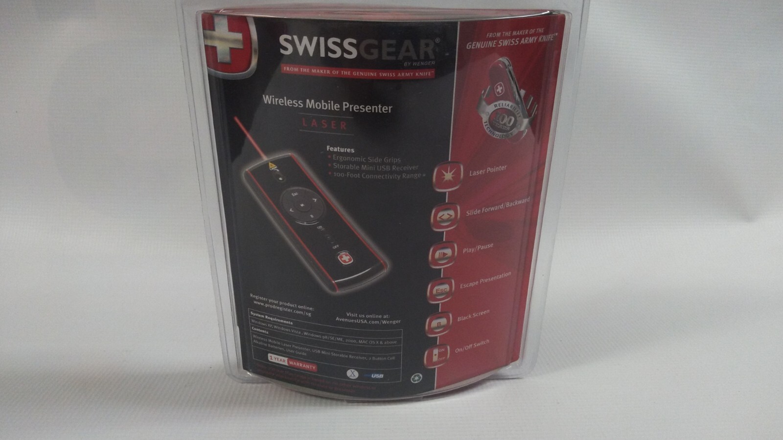SwissGear Wireless Mobile Presenter w/Laser Pointer power point Swiss