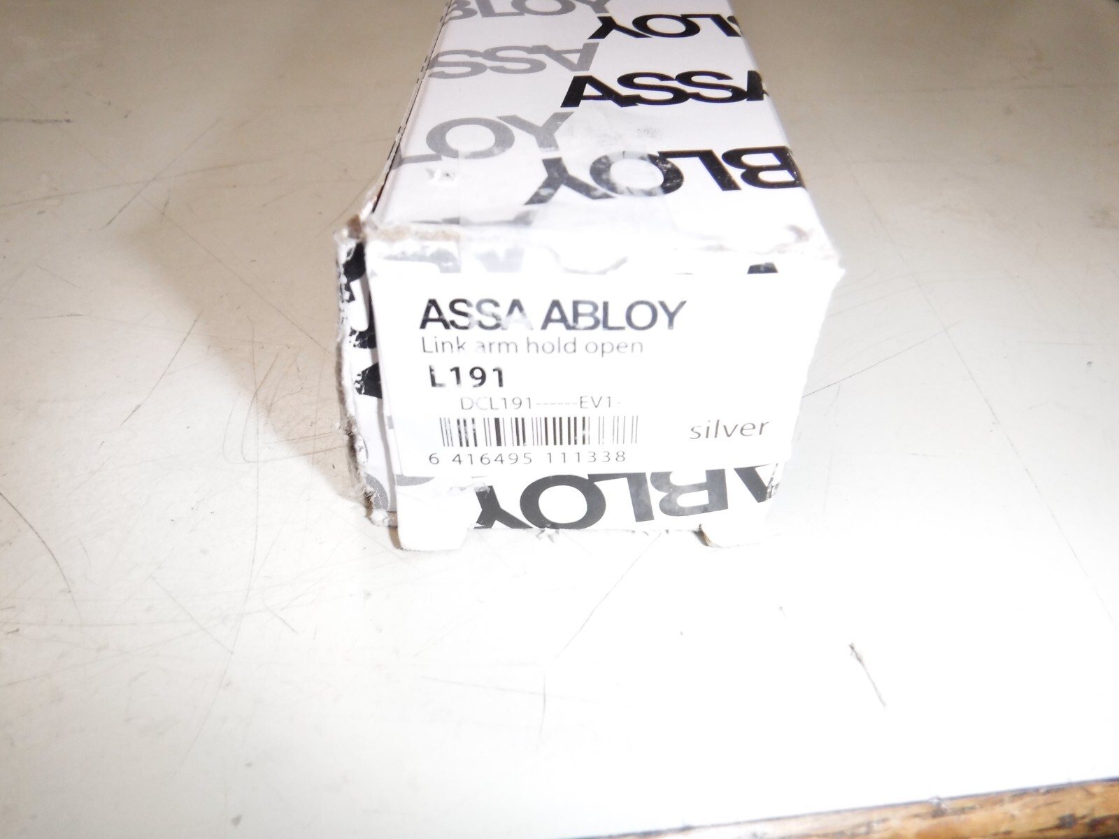 ASSA ABLOY DCL191 LINK ARM HOLD OPEN ASSEMBLY SS POWDER COATED SILVER