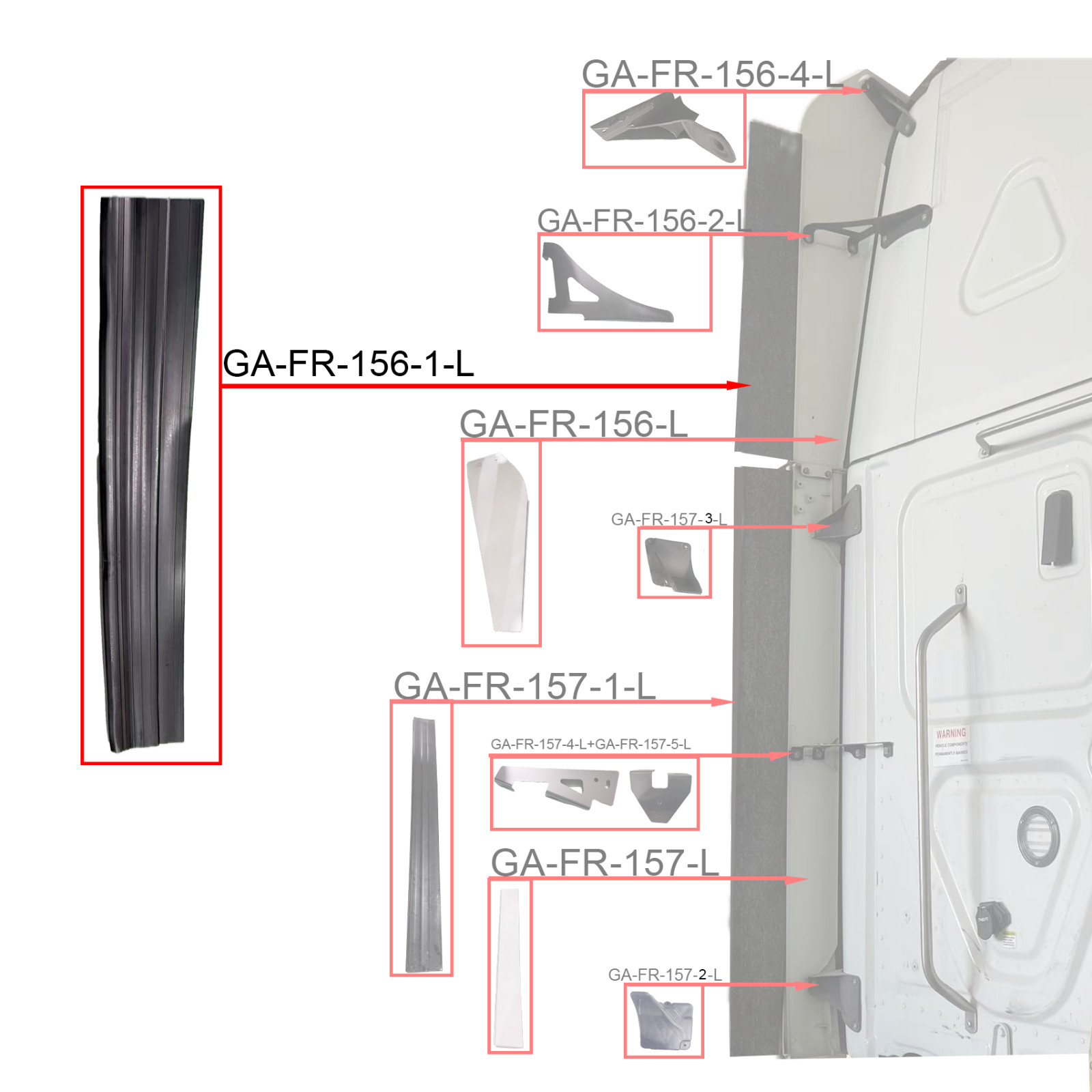 Upper Fairing Extension For Freightliner Cascadia 2018-2024
