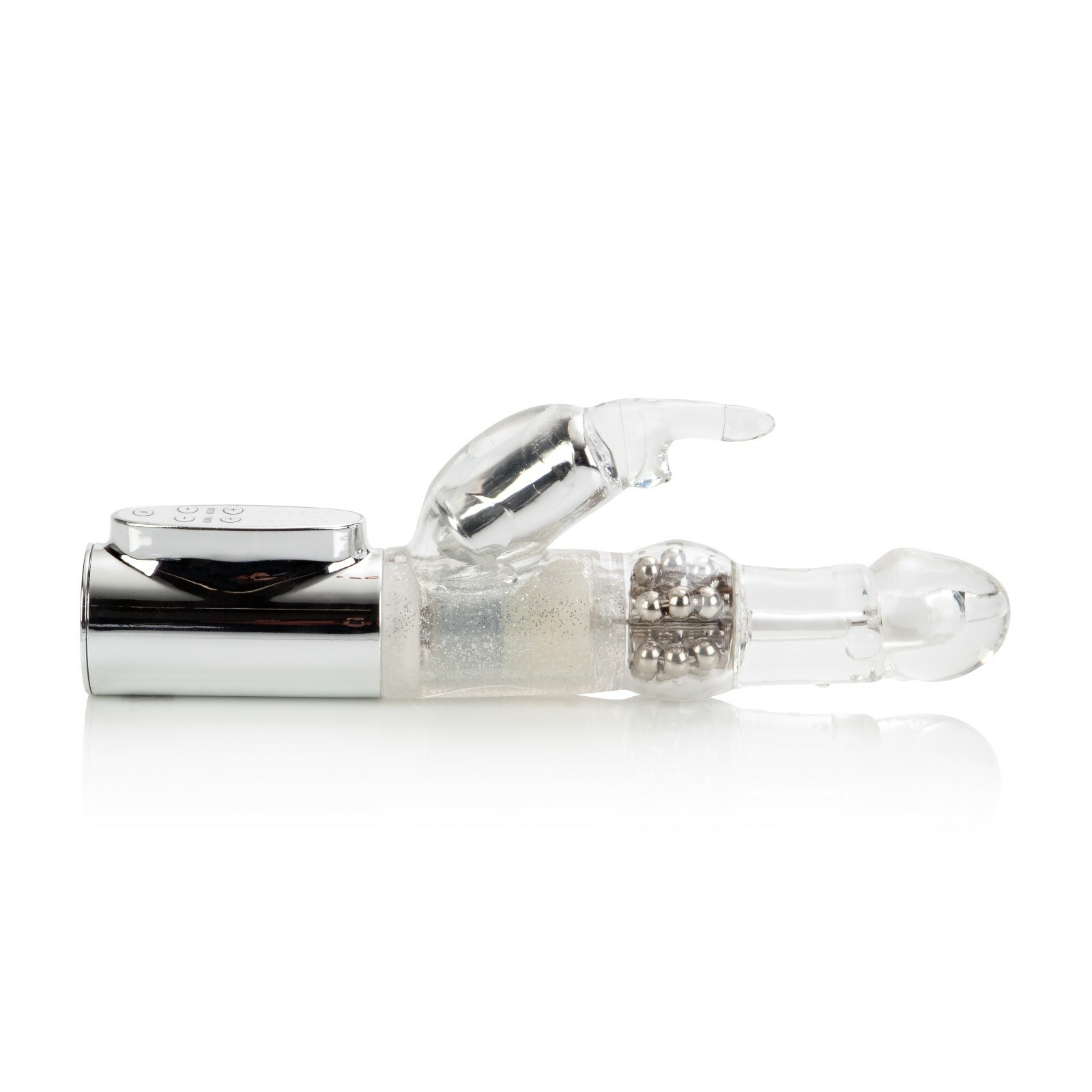 Platinum Jack Rabbit Vibrator Silver Vibe
